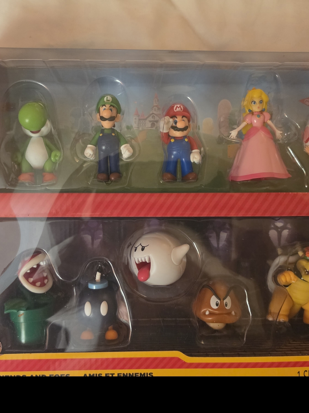 Nintendo Super Mario FRIENDS AND FOES 10 Character Figure Set - Multi-Color